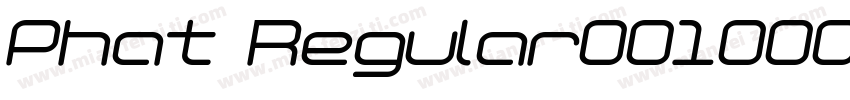 Phat Regular001000字体转换